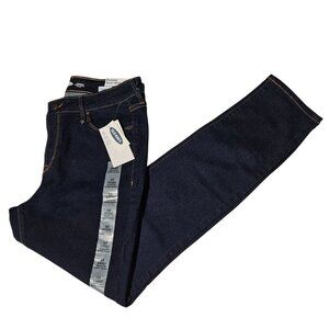 Old Navy Rockstar Skinny Mid Rise Jeans Womens Size 10 Short Dark Wash Denim